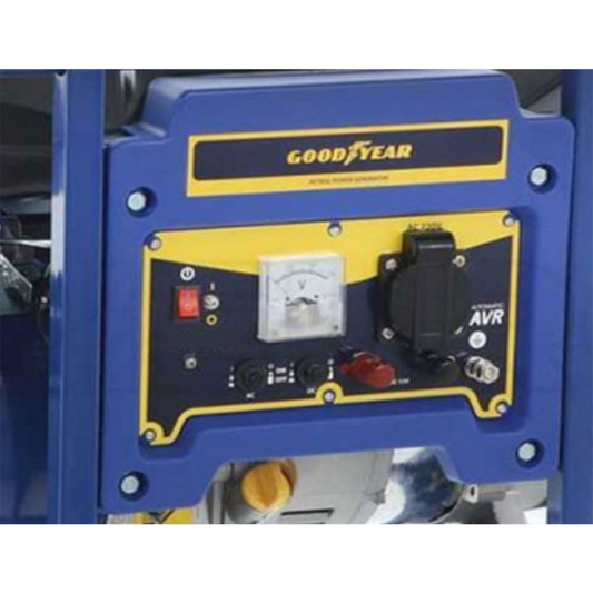 Grupo electrógeno 2,5CV 9h autonomía Motor 4T OHV 1100W 94Cm3 Protección AVR GOODYEAR