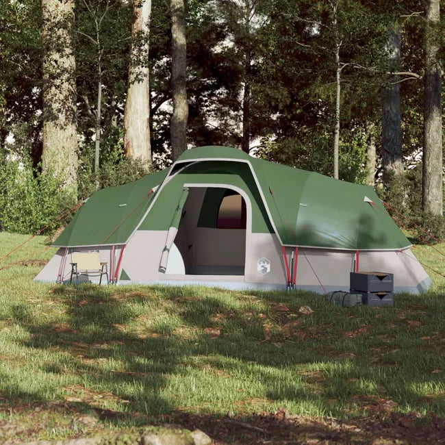 Tienda domo verde impermeable para 11 personas