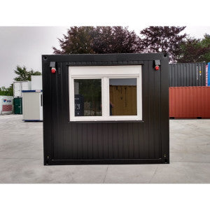 Contenedor de oficina negro 6 x 3 m