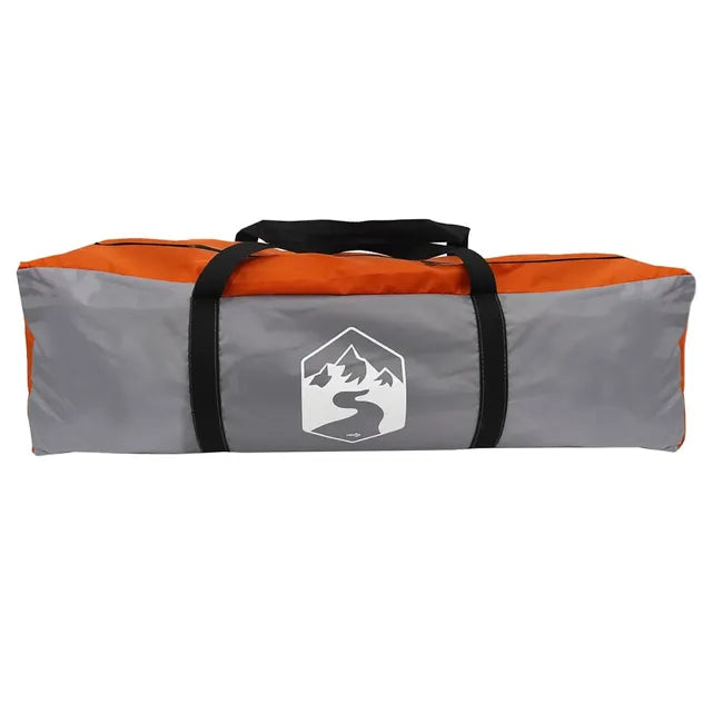 Tienda cabaña familiar 10 personas gris naranja impermeable