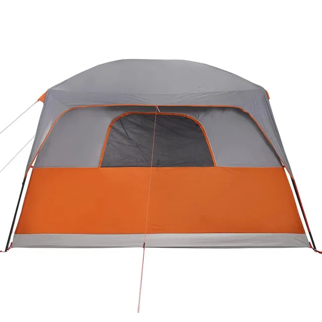 Tienda cabaña familiar 10 personas gris naranja impermeable