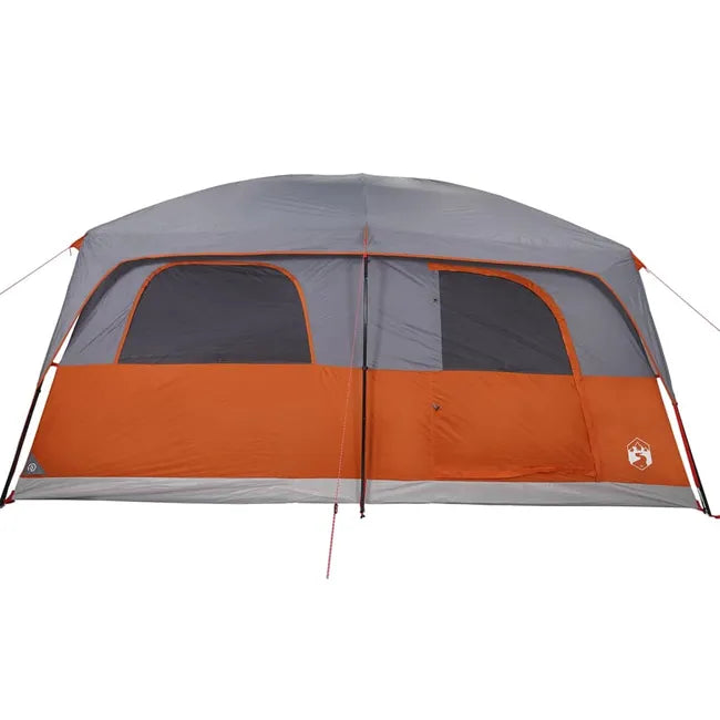 Tienda cabaña familiar 10 personas gris naranja impermeable